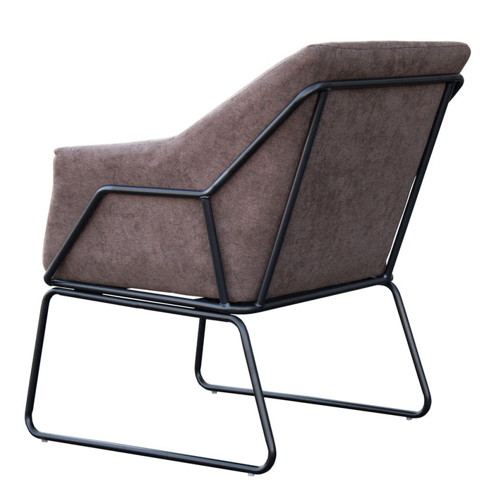 B-Ware JOSIE Loungesessel Samt Braun