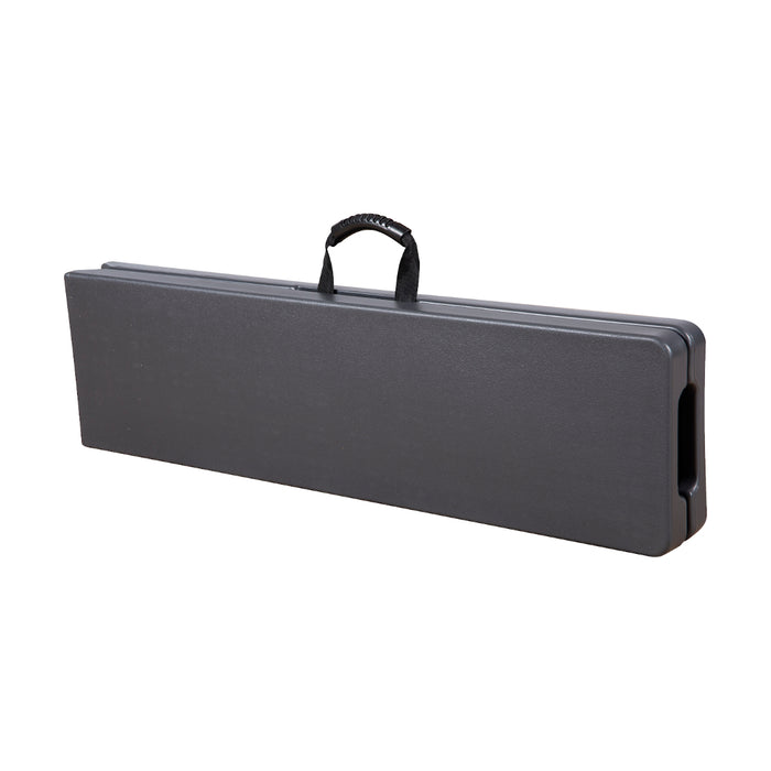 Set Buffettisch mit Klappbänken faltbar 180 cm Grau (91559)