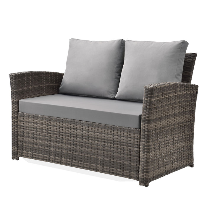 B-Ware ROMA Rattan Lounge Braun