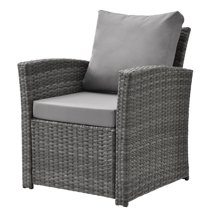 B-Ware ROMA Rattan Lounge Grau