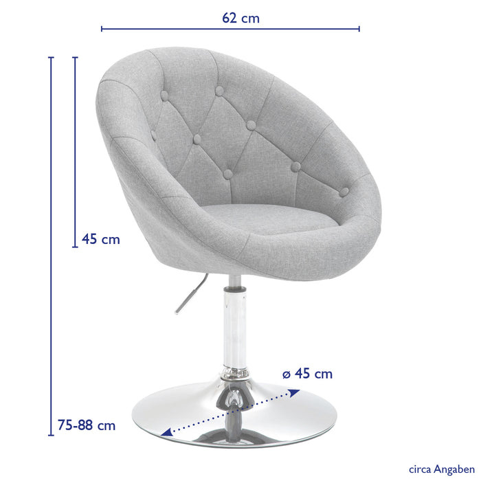 B-Ware HAVANNA Clubsessel Stoff Grau