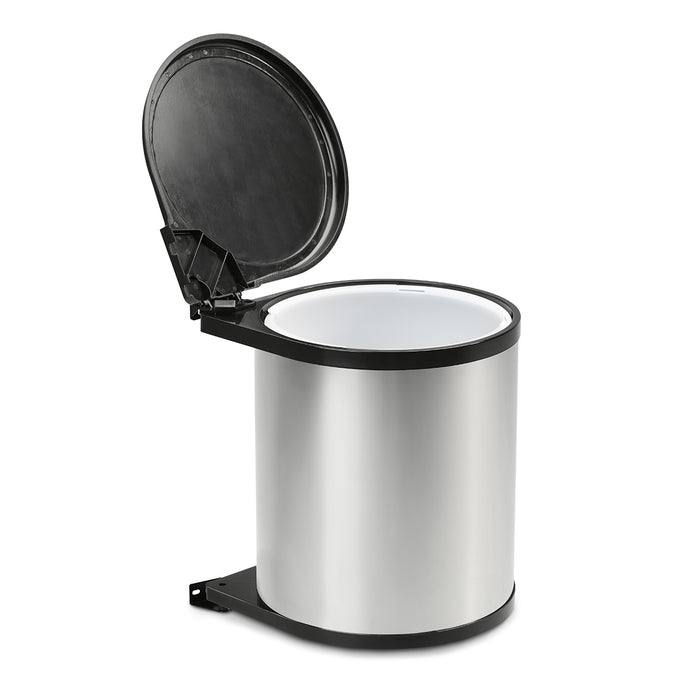 Einbaumülleimer Unterschrank 12L Rund Edelstahl