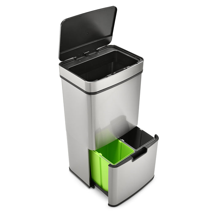 Sensor-Mülleimer 62L oder 72L Edelstahl Mülleimer mit Sensor Abfalleimer