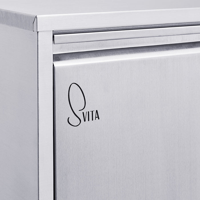 SVITA Logo auf der Tür des Mülltrennsystems