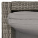 Detailbild graue Sitzpolster mit abnehmbaren Bezug