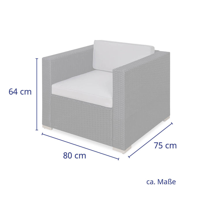 Lugano/California Polyrattan Sessel
