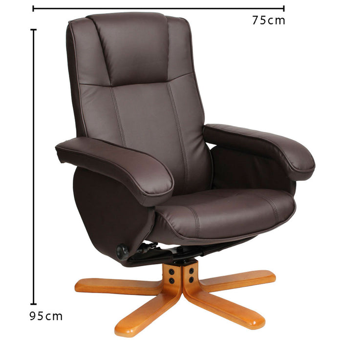 B-Ware CHARLES Relax Sessel Braun