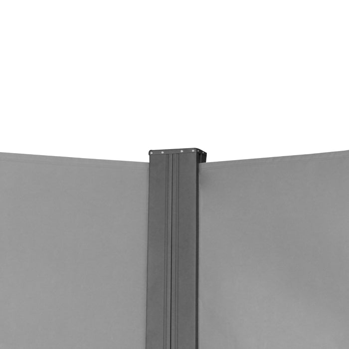 Doppel-Seitenmarkise 280g/m² Balkon-Markise Sonnenschutz Sichtschutz