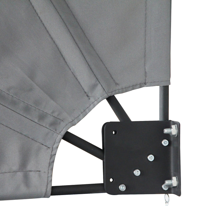 B-Ware Balkonfächer 140x140 Dunkelgrau
