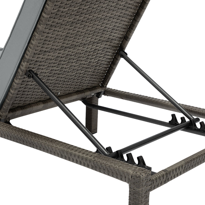 Detailbild Rückenlehne mit vierstufiger Arretierung