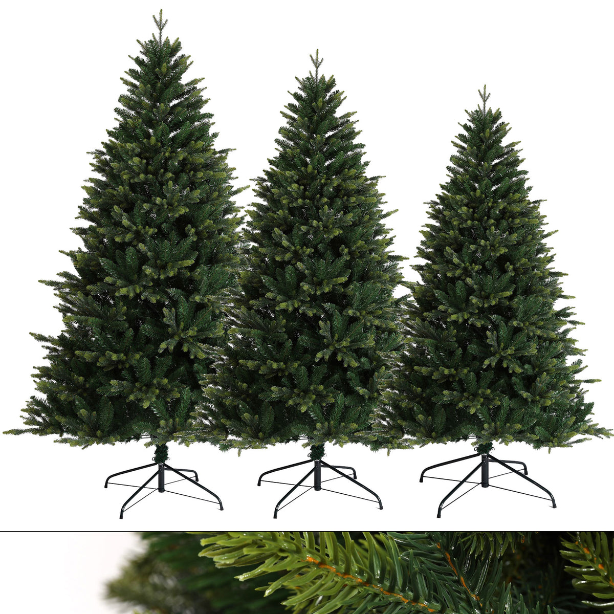 Künstlicher Weihnachtsbaum Spritzguss-Nadeln — SVITA
