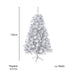 Verschneiter Weihnachtsbaum von SVITA, Maße: 150 cm hoch, Nadellänge 6-9 cm