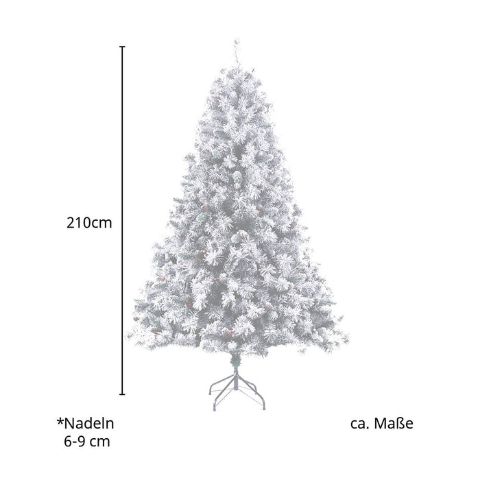 B-Ware Weihnachtsbaum Schnee 210 cm