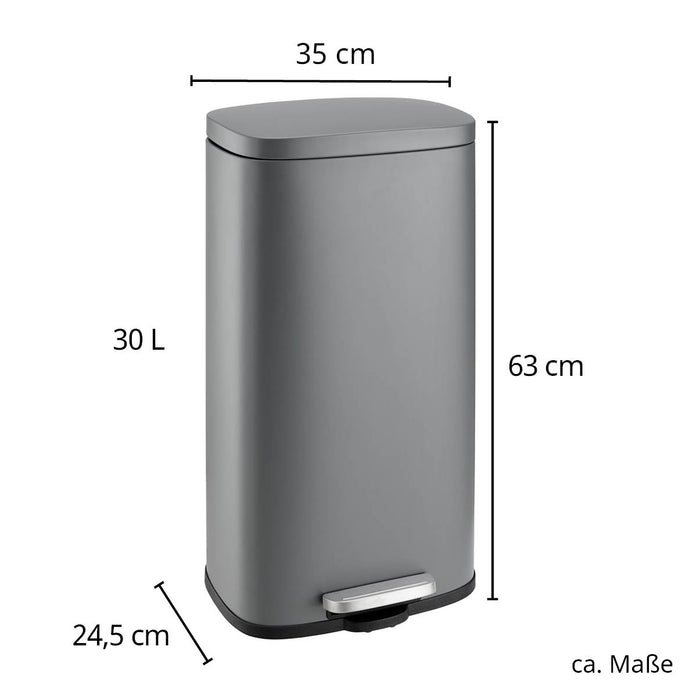 B-Ware TQ30 Mülleimer 30 Liter Taupe