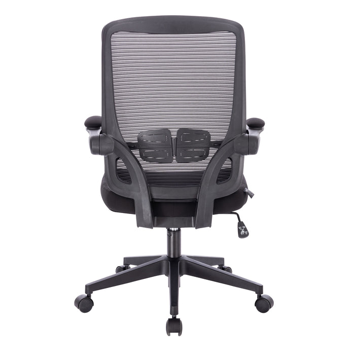 SVITA TOM Bürostuhl Schreibtischstuhl ergonomisch verstellbar Rollen Schwarz/Grau