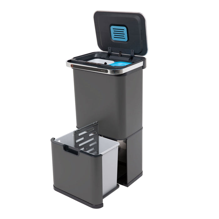 Sensor-Mülleimer 60L Selbstreinigungsfunktion und Aktivkohle-Filter