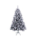 Künstlicher Weihnachtsbaum mit Luvi-Nadeln Weiß mit Dekoration und Schnee 180cm hoch von SVITA