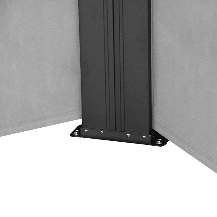 Doppel-Seitenmarkise 280g/m² Balkon-Markise Sonnenschutz Sichtschutz