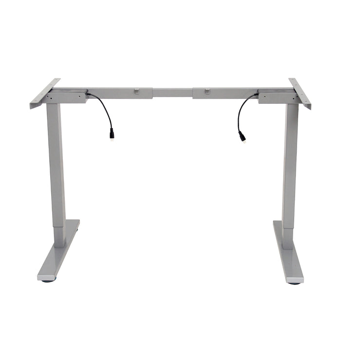 Höhenverstellbares Schreibtischgestell Grau